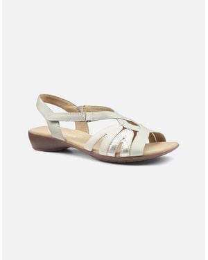 Hotter Flare Wide Fit Sandals - White