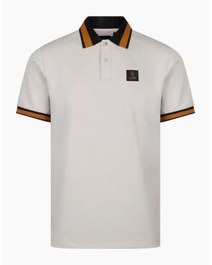 Luke 1977 Makati Detailed Polo Shirt Ice - White