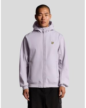 Lyle & Scott Fleece Lined Softshell Jacket - Purple