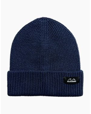 Bleubird Adults Elements Ribbed Knit Cuffed Beanie - Blue