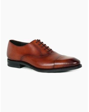 Loake Phoenix Formal Toe Cap Shoes - Brown