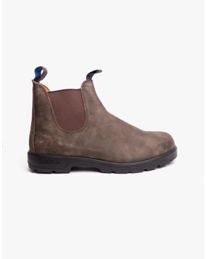 Blundstone 584 Premium Nubuck Waterproof Chelsea Boots Rustic - Brown