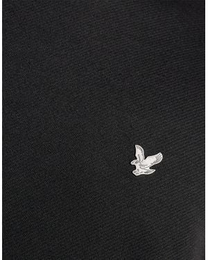 Lyle & Scott Embroidered Eagle Logo Crew Neck Long Sleeve Sweatshirt - Black