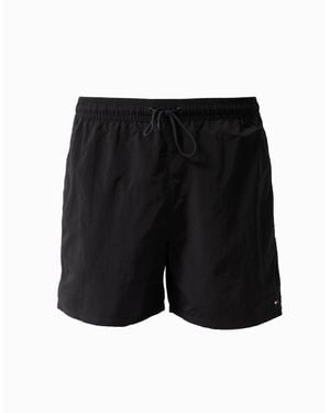 Tommy Hilfiger Solid Drawstring Swimming Shorts - Black