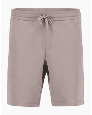 ARMANI EXCHANGE Cotton Embroidered Ax Logo Shorts - Grey