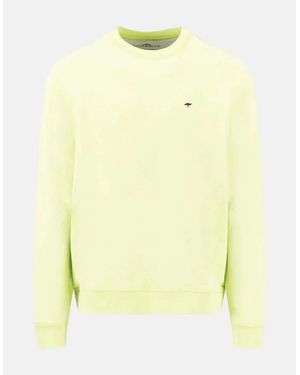 Fynch-Hatton Crewneck Sweatshirt Pear - Yellow