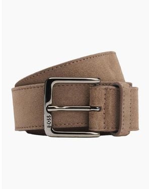 BOSS Boss Ronnie Suede Belt - Brown
