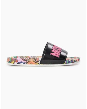Moschino Slider Slippers - Black