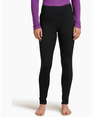 Icebreaker Oasis High Rise Baselayer Bottoms - Black