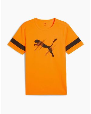 PUMA Attacanto Logo Jersey Short Sleeve Performance T-Shirt - Orange