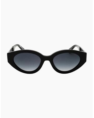 Moschino Branded Arms Sunglasses - Black