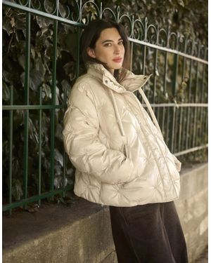 Cream Drakie Short Jacket - Green