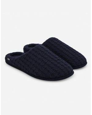Totes Toasties Knitted Mule Slippers Mules - Blue