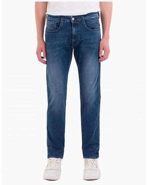 Replay Power Stretch Anbass Jeans Mid - Blue