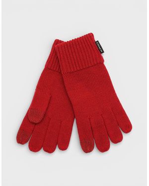 COACH Patch Gloves Dark - Red