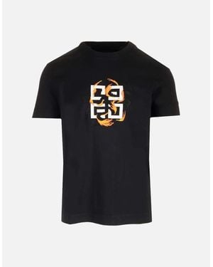 Givenchy 4G Dragon Logo Cotton T-Shirt - Black