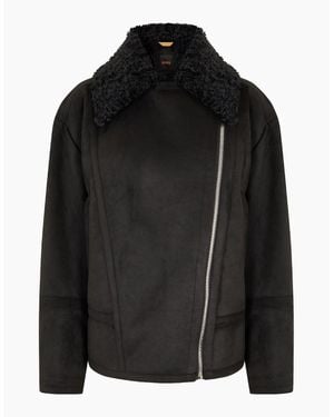 BOSS Cheerlini1 10263821 01 Overcoat - Black