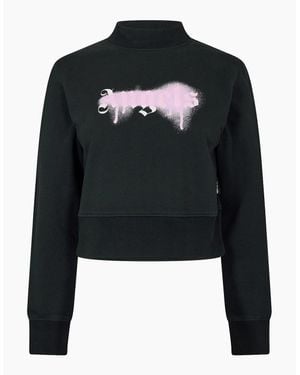 Palm Angels Crew Sweatshirt - Black