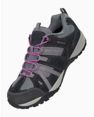 Mountain Warehouse Ladies Direction Ii Suede Wide Walking Shoes - Black