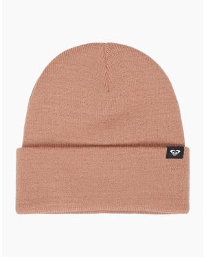 Roxy Tropical Snow Rib Knit Beanie - Natural