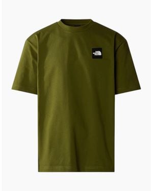 The North Face T Shirts Nse Patch Logo Crew Neck Short Sleeve Cotton Tee - Green