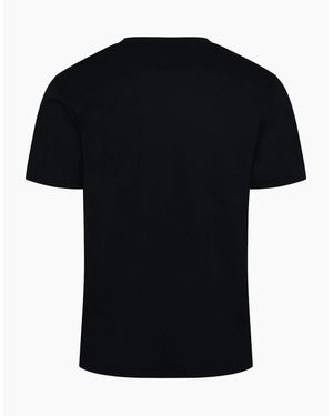 GANT Printed Logo Crew Neck Short Sleeve Jersey T-Shirt - Black