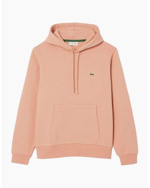 Lacoste Cotton Fleece Hoodie - Pink