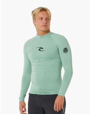Rip Curl Rip Curl Waves Long Sleeve Rash Vest - Green