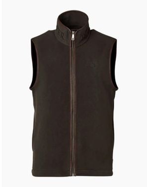 Holland Cooper Country Fleece Gilet Khaki - Black