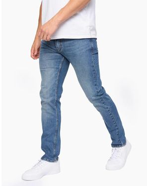 Bewley & Ritch Bewley & Ritch Abingdon Slim Fit Jeans Mid Wash - Blue