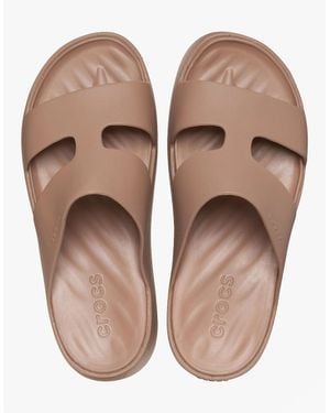 Crocs™ Getaway Platform Sliders Latte - Natural