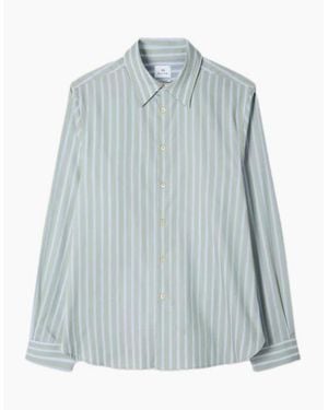 Paul Smith Ps Reg Fit Stripe Shirt 34 Light - Blue