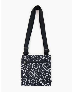 BOSS Catch Ln Outline Logo Envelope Bag 409 - Blue
