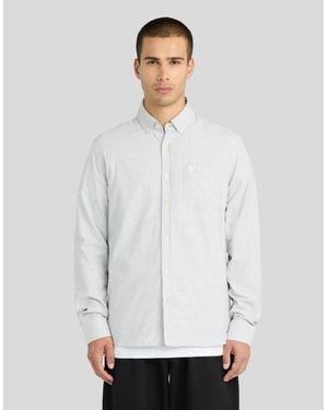 Lyle & Scott Micro-Houndstooth Shirt - White
