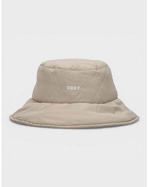 Obey Logo Bucket Hat - Natural