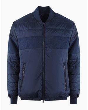Iceberg Ice Plain Padded Bomber Jacket - Blue