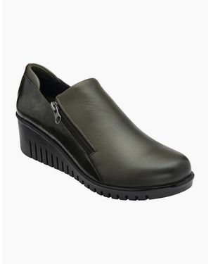 Lotus Altan Low Wedge Shoes - Green