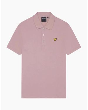 Lyle & Scott Lyle & Scott Field Thistle Plain Polo Shirt - Pink