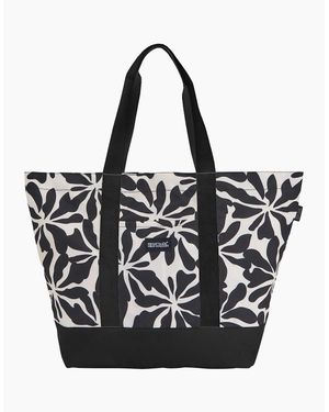 Regatta Boulder Floral Pattern Beach Tote Bag - Black