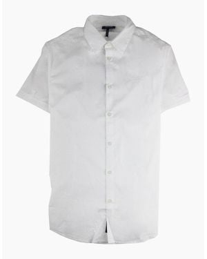 Armani Jeans Logo Italian Fabric S/S Shirt Bianco Ottico - White