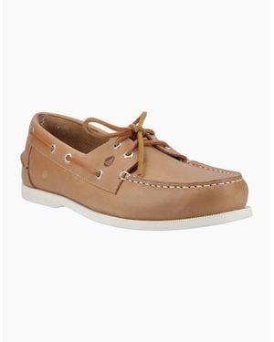 Sperry Top-Sider Sperry Tacoma Leather Camel Boat Shoes - White