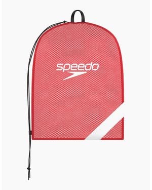 Speedo Xl Team Logo Mesh Drawstring Bag - Red