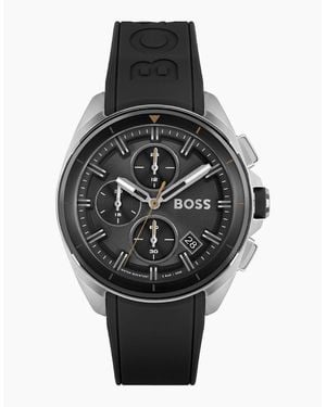 BOSS Volane Rubber Strap Watch - Black
