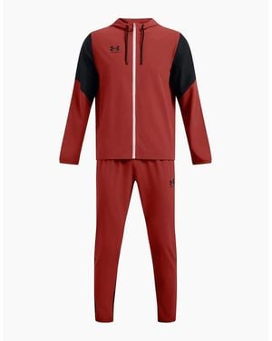 Under Armour Hoodie Long Sleeve Tracksuit Set - Red