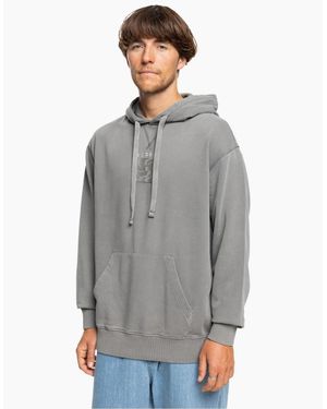 Quiksilver Garment Dye Pullover Hoodie - Grey