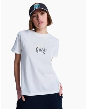 Roxy Vl Oceanregular Corpo Short Sleeve T-Shirt - White
