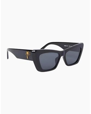 Palm Angels Fairfield Rectangle Sunglasses - Blue