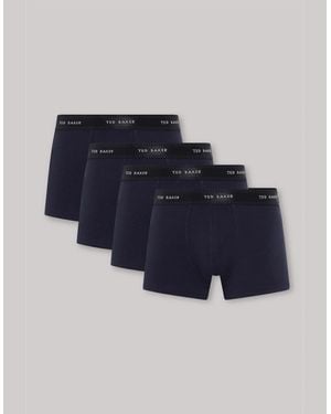 Ted Baker 4 Pack Plain Design Trunk - Blue