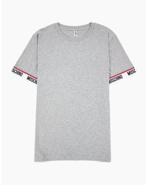 Moschino Underwear Tape Cuff Sleeve T Shirt 0489 - Grey