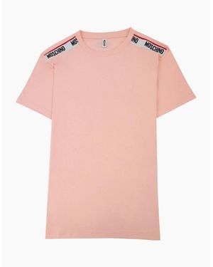 Moschino Underwear Tape Logo T-Shirt 0227 - Pink